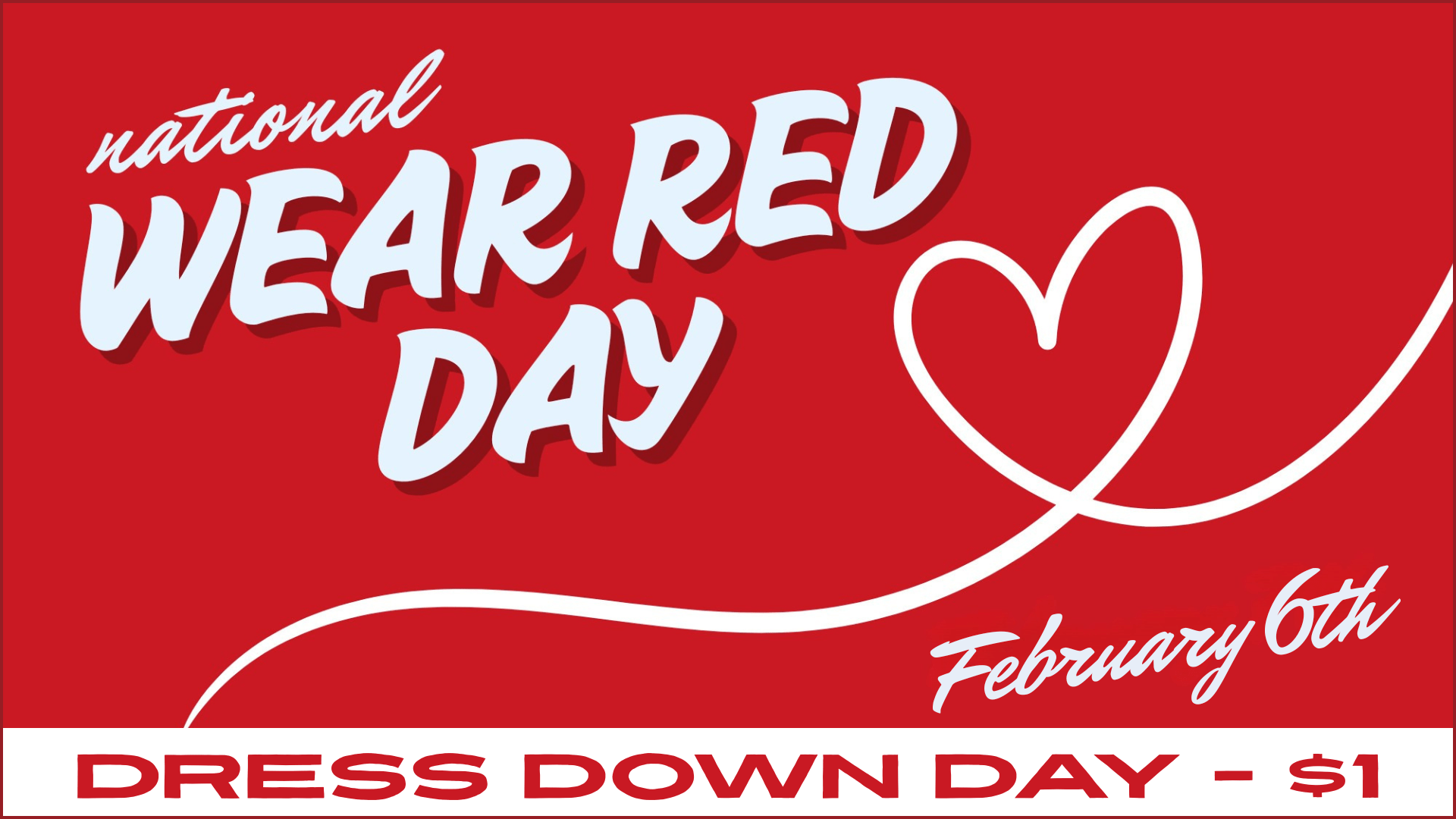 National Wear Red Day - Dress Down February 6 - Saint Margaret of Scotland