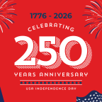 USA 250th Anniversary Bulletin Cover (1920 x 1080 px)